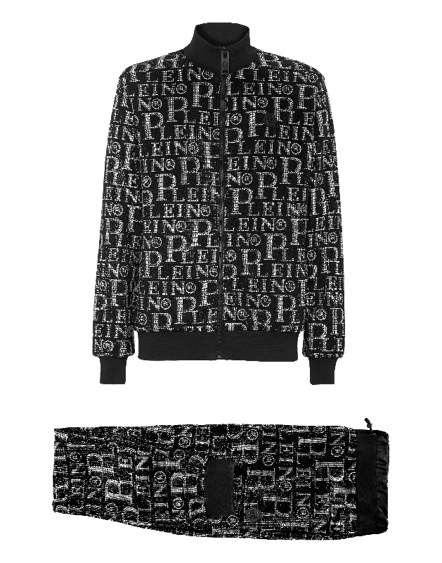 Soft Textures Tracksuit Top/Trousers Crystal Plein