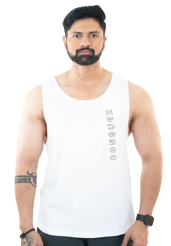Cozy Essentials Wear NoVA Men's White Solid Vest