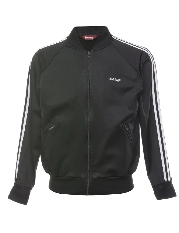 Luxe Comfort Black Track Top - M