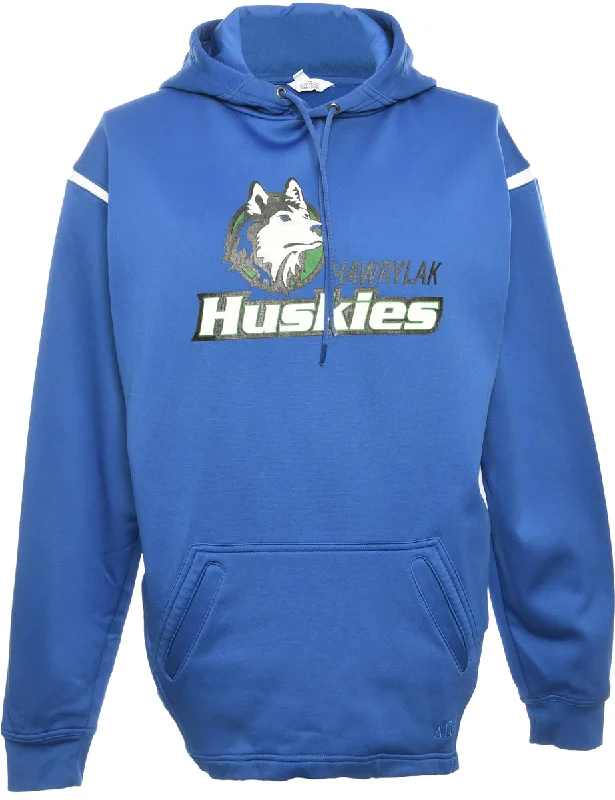Versatile Outfits Blue Printed Hoodie - S