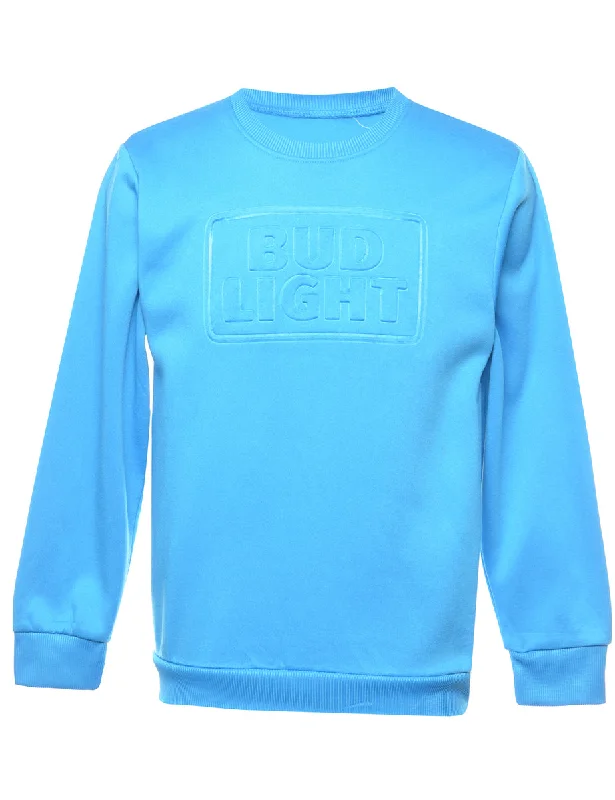 Versatile Comfort Wear Bud Light Printed Sweatshirt - M