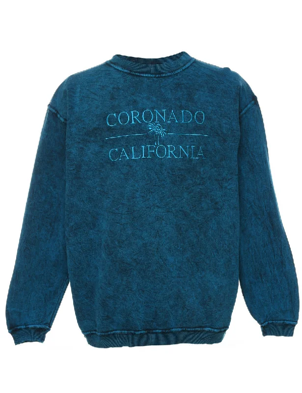 Minimal Style Coronado California Embroidered Sweatshirt - M