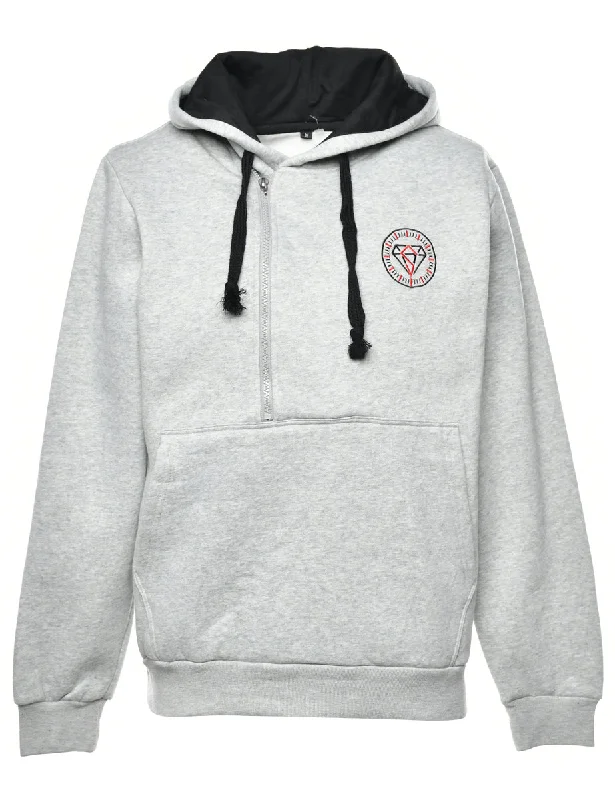 High-end Fabrics Embroidery Hoodie - M
