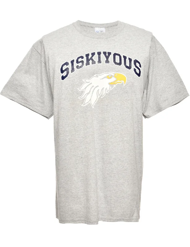 Sporty Wear Football Grey Sports T-shirt - L
