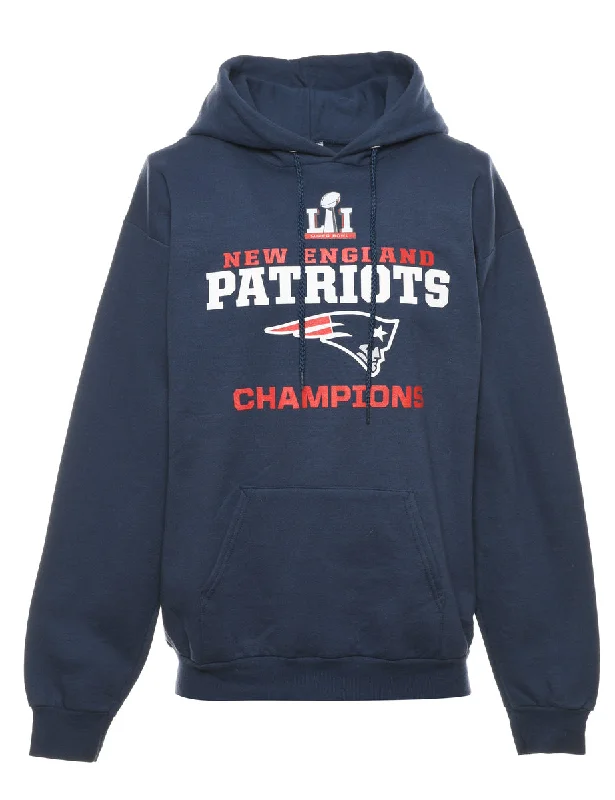Cozy Fit Football Hooded Sports Sweatshirt - M