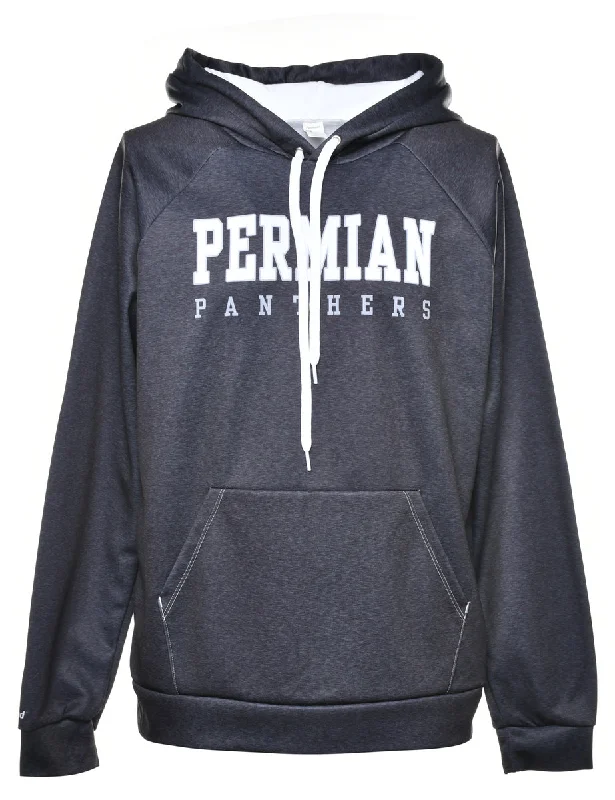 Sports Design Football Permian Panthers Printed Hoodie - M