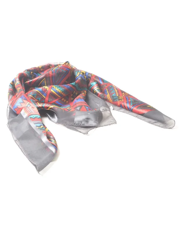All-Day Wear Geometric Pattern Head Scarf - L