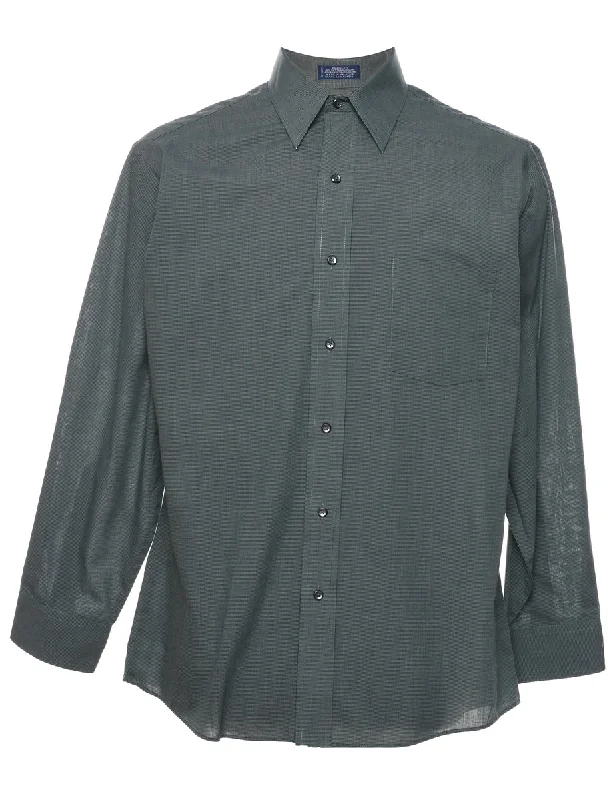 Weekend Comfort Green Checked Shirt - L