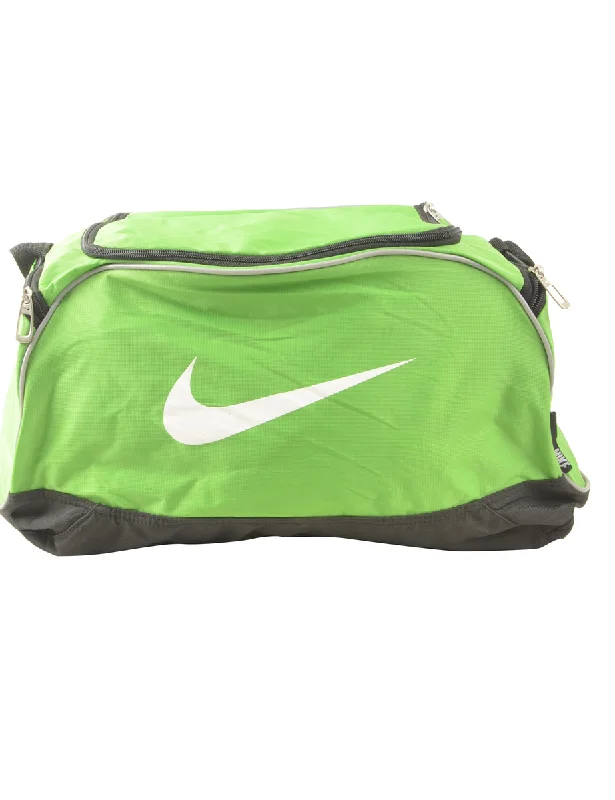Casual Chic Looks Green & White Canvas Nike Travel Bag - M