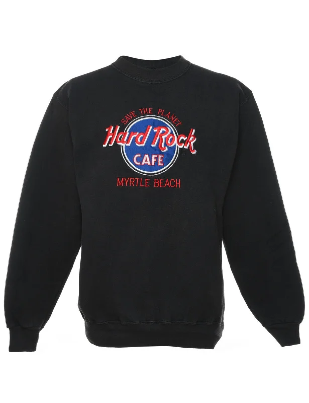 Classic Series Hard Rock Cafe Embroidered Sweatshirt - S