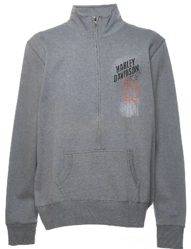 Comfortable down Harley Davidson Track Top - XL