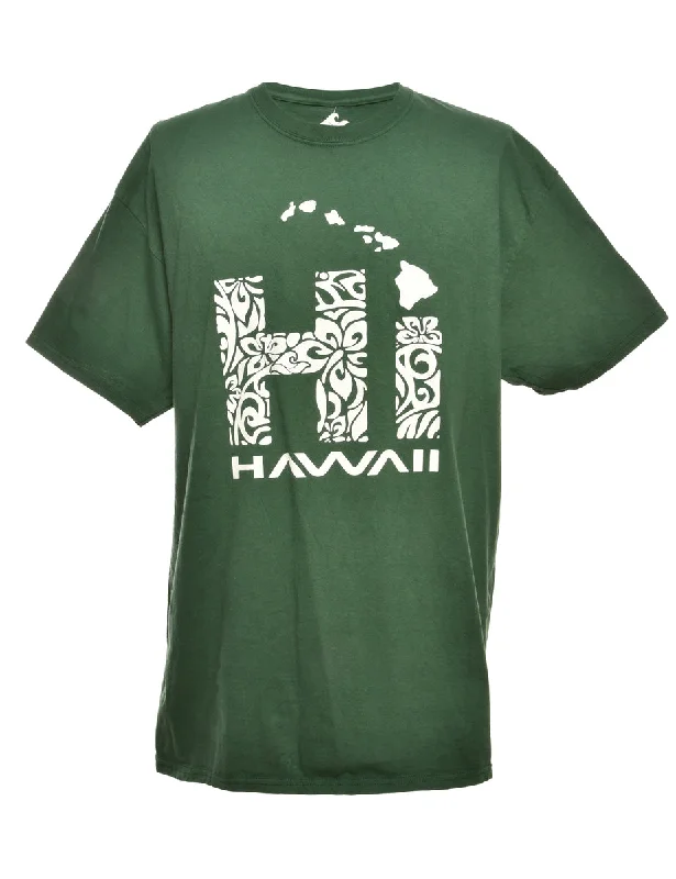 Cozy Lifestyle Hawaai Printed T-shirt - L