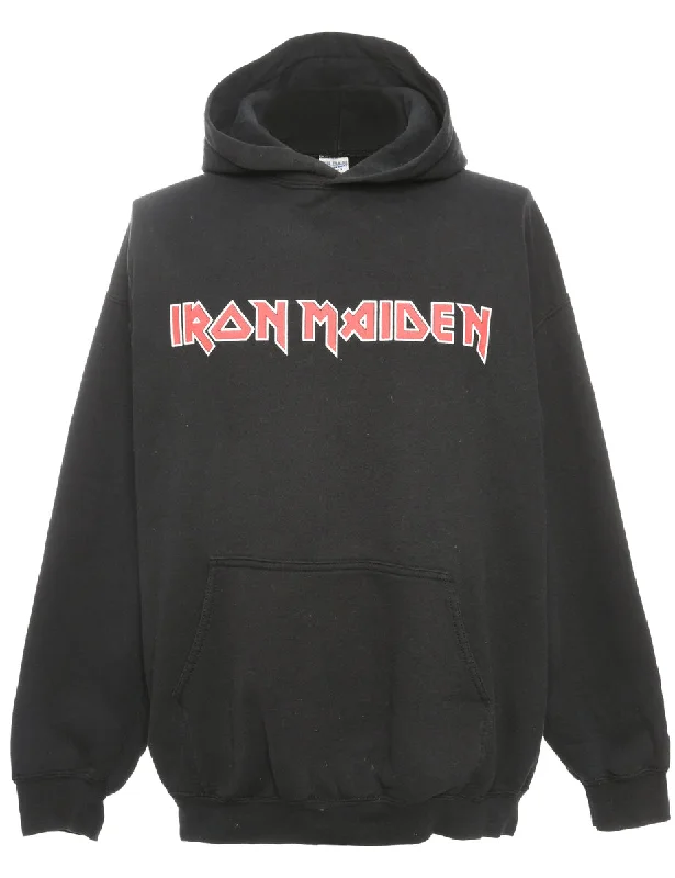 Comfortable Fashion Looks Iron Maiden Gildan Printed Hoodie - M