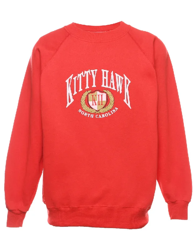 Sports Style Kitty Hawk Printed Sweatshirt - M