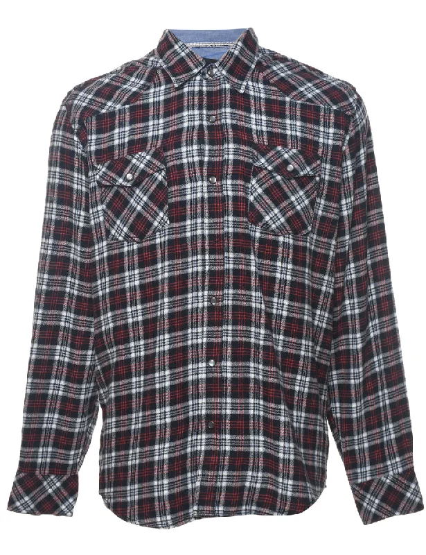 Fresh And Natural Long Sleeved Checked Shirt - L
