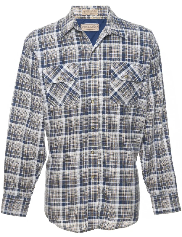 Sweet Breath Long Sleeved Checked Shirt - L