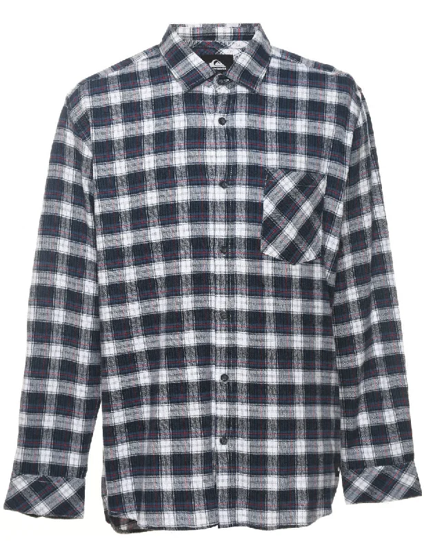 High-end Customization Long Sleeved Checked Shirt - L
