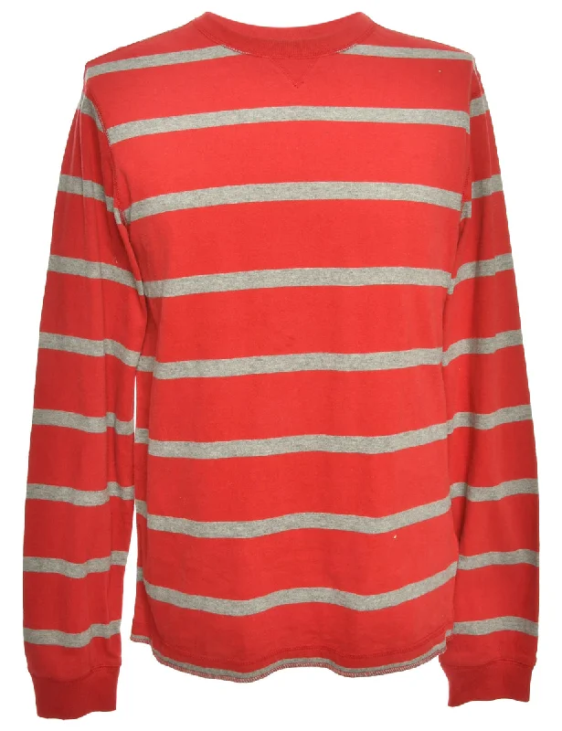 Carefree Maroon Printed T-shirt - S