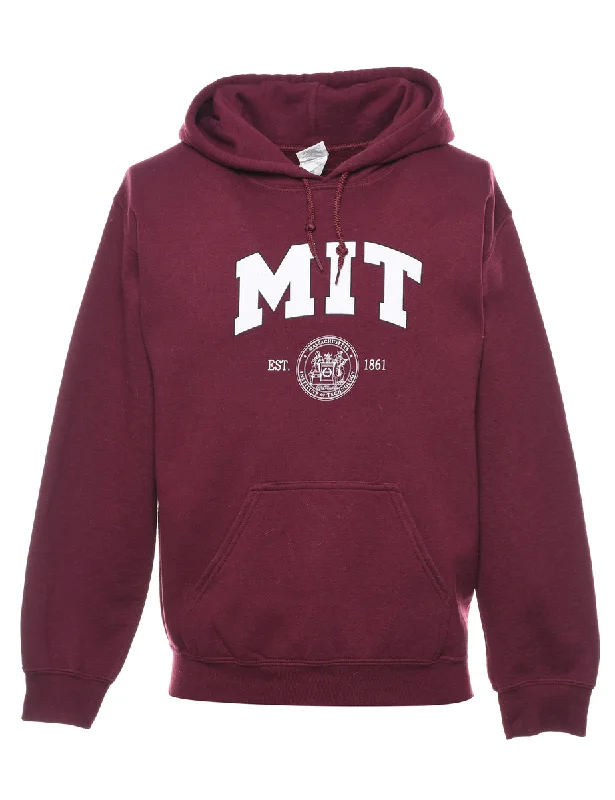 Simple Elegance MIT Printed Hoodie - S