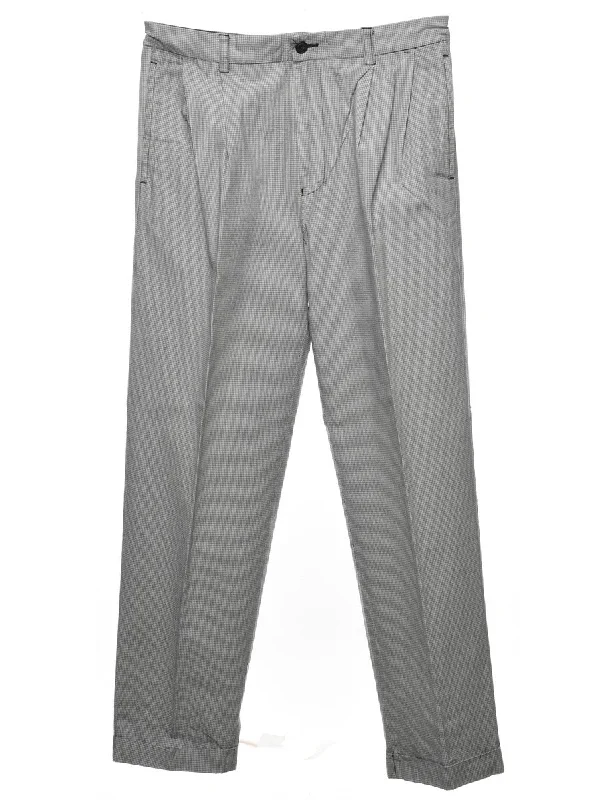 Design And Tailoring Nautica Dogtooth Checked Classic Trousers - W32 L32