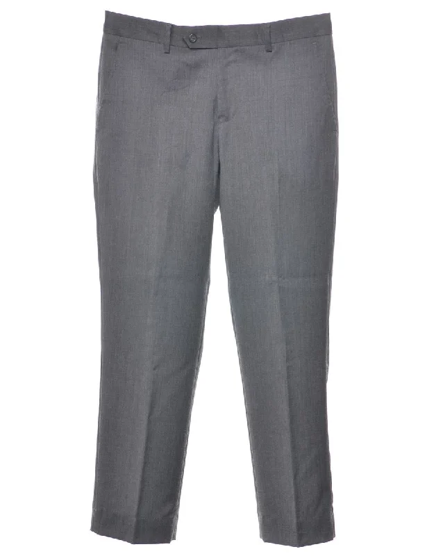Soft Wearables Nautica Grey Classic Suit Trousers - W32 L29