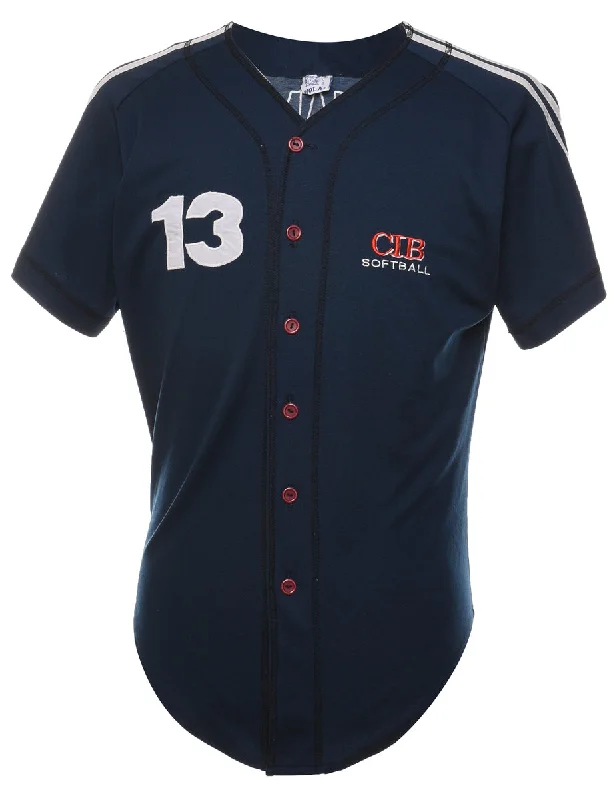Soft Tops Navy #13 Chamie Jersey - L