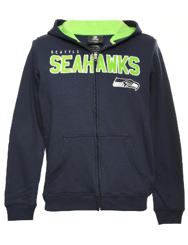 Sporty Elegance NFL Hooded Sports Sweatshirt - M