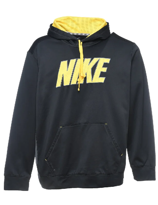 Casual Chic Outfits Nike Black & Yellow Therma Fit Hooodie - XL
