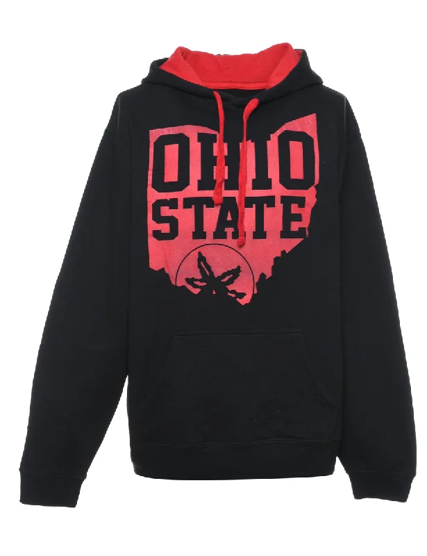 Comfortable Looks Ohio State Printed Hoodie - L