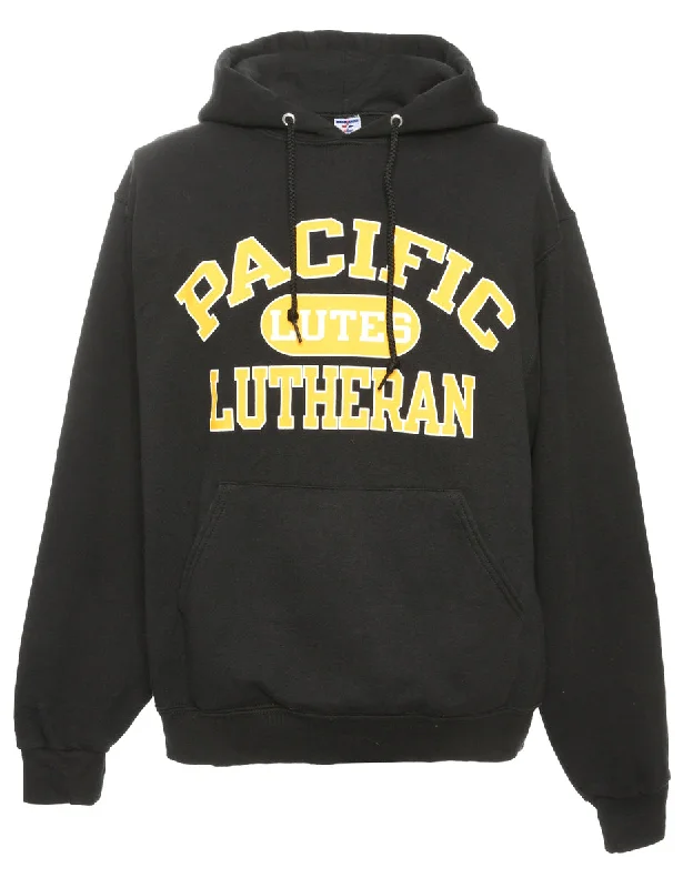 Exquisite Craftsmanship Pacific Lutheran Jerzees Printed Black & Yellow Sweatshirt - M