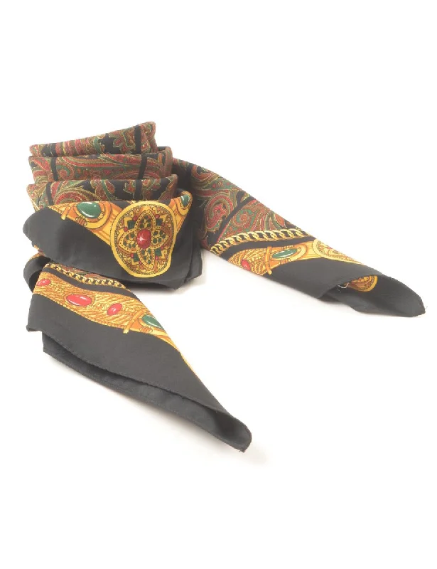 Versatile Style Paisley Print Head Scarf - M
