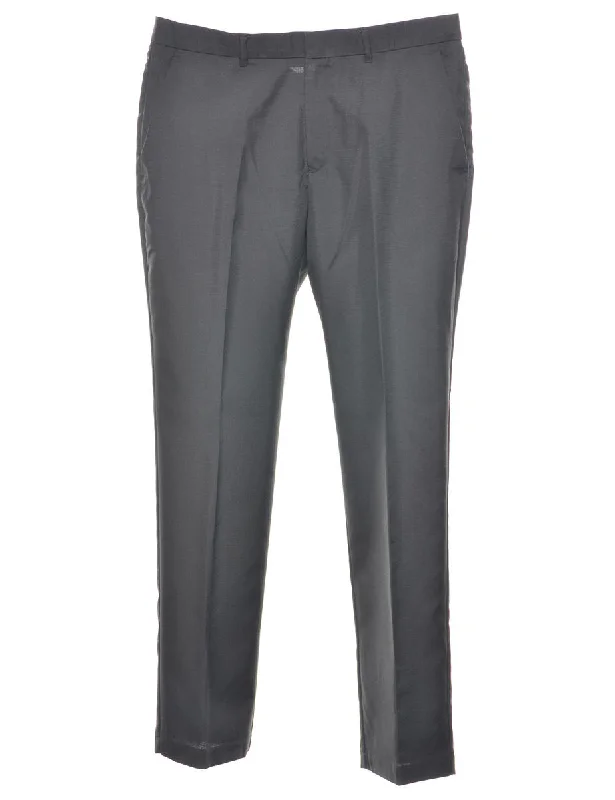 Soft Textures Perry Ellis Black Classic Suit Trousers - W34 L32
