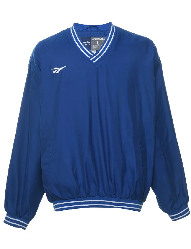 Casual Choice Reebok Blue 1990s Nylon Jersey - L