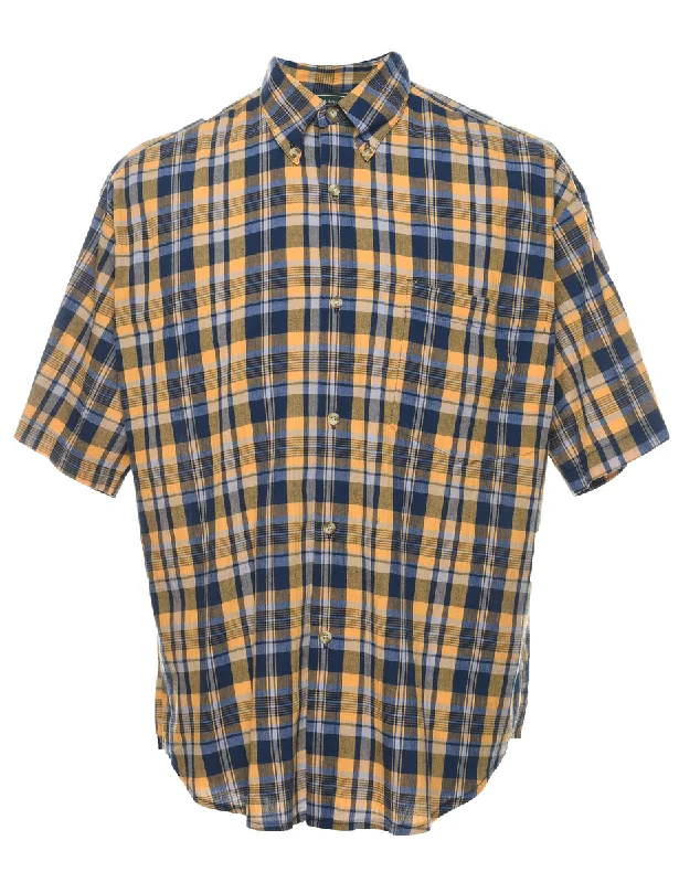 Trendy Wear Short Sleeve Checked Shirt - M