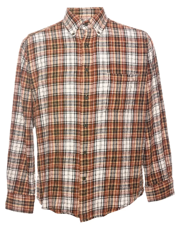 Lazy Home St John's Bay Checked Shirt - M
