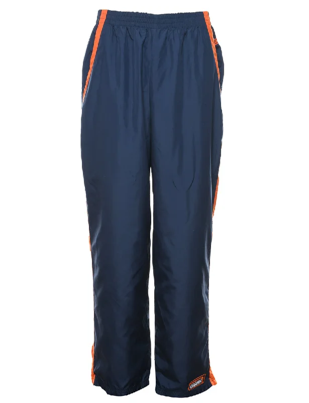 Trendy Items Starter Navy & Orange Track Pants - W36 L31