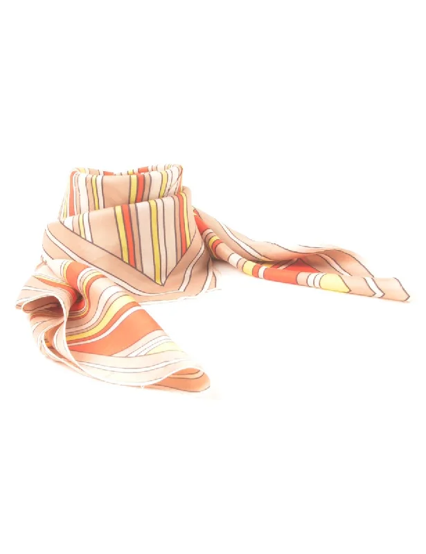 Simple Comfort Striped Head Scarf - M