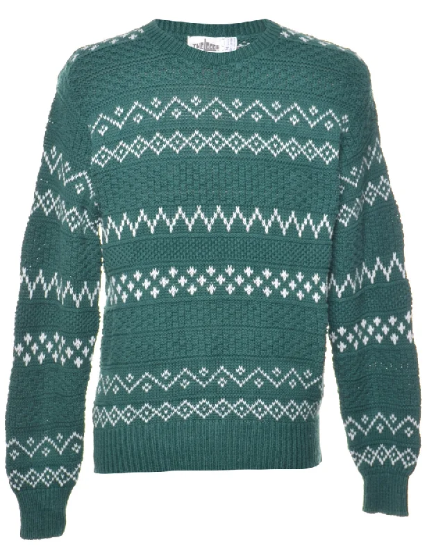 Warm Comfort Turquoise Jumper - M