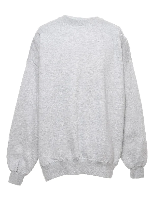 Easy Comfort Style Umbro Marl Grey Plain Sweatshirt - XL