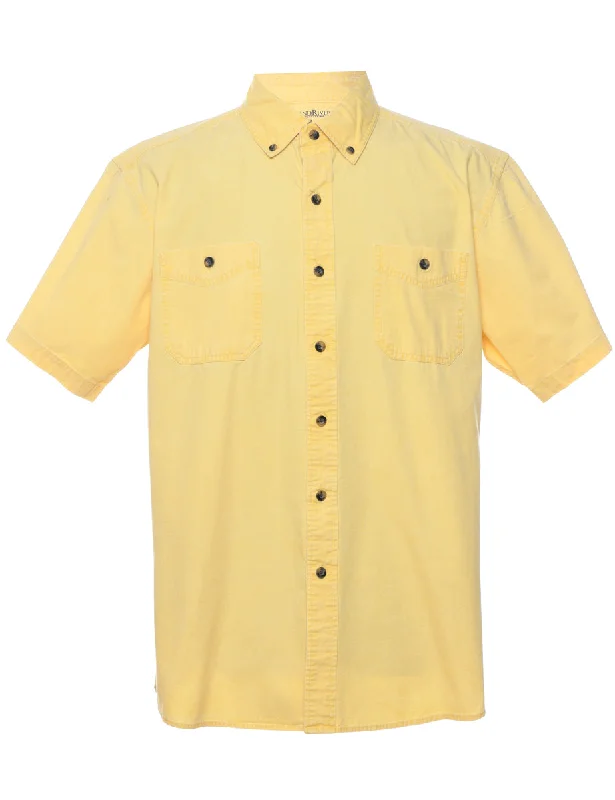 Fashionable Items Yellow Denim Shirt - L