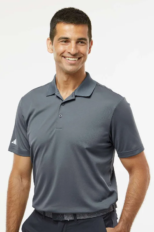 Comfortable And Casual Adidas Mens UV Protection Short Sleeve Polo Shirt - Onix