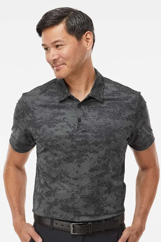 Fashion Must-have Adidas Mens Camo Moisture Wicking Short Sleeve Polo Shirt - Dark Grey Fashion Must-have Adidas Mens Camo Moisture Wicking Short Sleeve Polo Shirt - Dark Grey