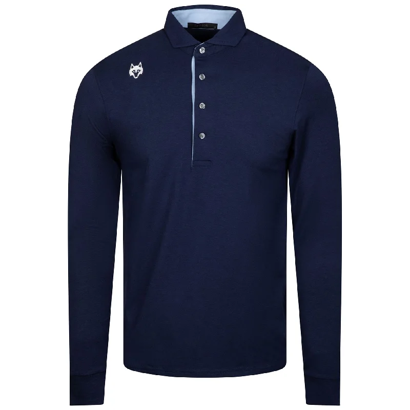 Casual Ease Apache II LS Polo Maltese Blue - 2024