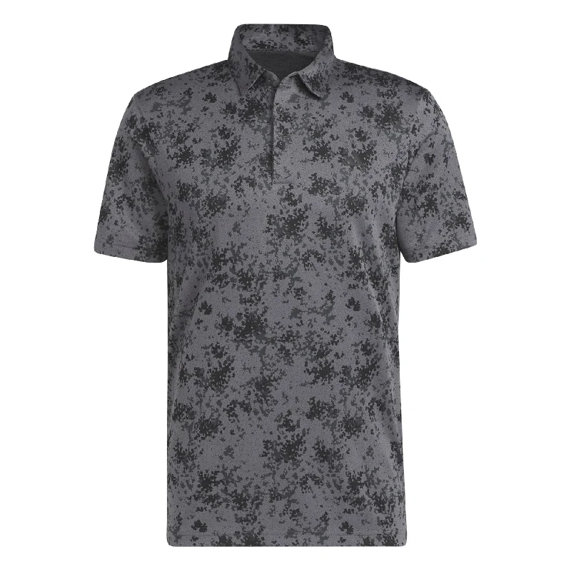 High-end Design Burst Jaquard Polo Black - AW23