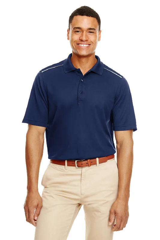 Youthful Street Fashion Core 365 Mens Radiant Performance Moisture Wicking Short Sleeve Polo Shirt - Classic Navy Blue
