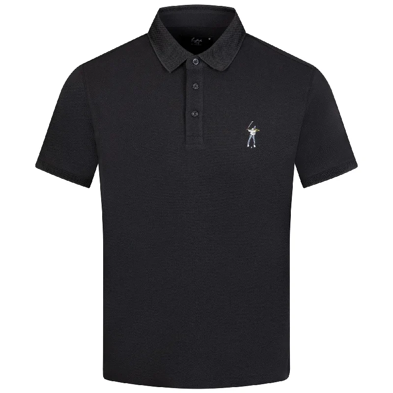 Everyday Chic Core Pique Polo Black - W23