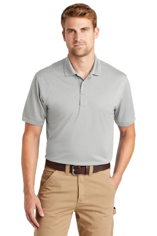 Simple Design CornerStone Mens Industrial Moisture Wicking Short Sleeve Polo Shirt - Light Grey Simple Design CornerStone Mens Industrial Moisture Wicking Short Sleeve Polo Shirt - Light Grey