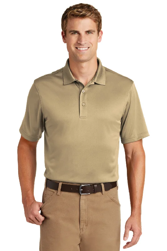 Elegant And Noble CornerStone Mens Select Moisture Wicking Short Sleeve Polo Shirt - Tan Elegant And Noble CornerStone Mens Select Moisture Wicking Short Sleeve Polo Shirt - Tan