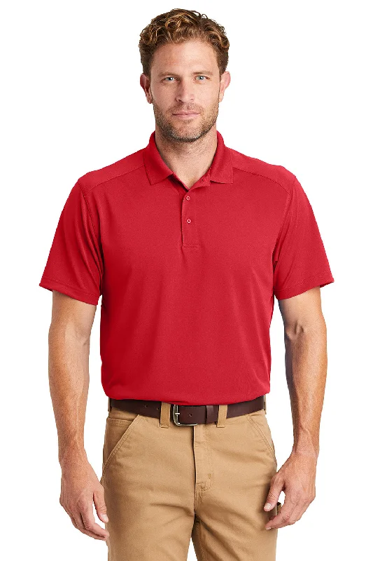 Summer Comfort CornerStone Mens Select Moisture Wicking Short Sleeve Polo Shirt - Red Summer Comfort CornerStone Mens Select Moisture Wicking Short Sleeve Polo Shirt - Red