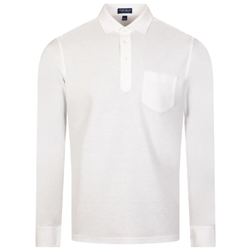 Effortless Wear Croxley LS Polo White - SS24